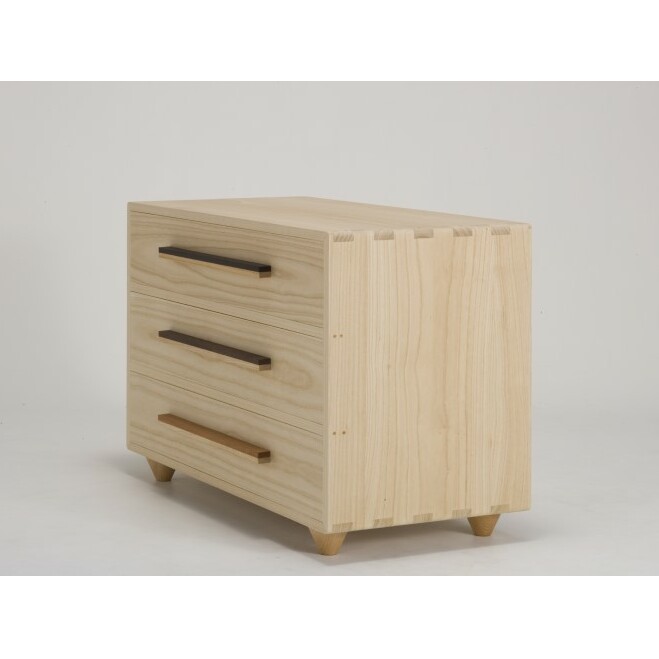家具 桐チェスト キリモニ(01プラス) 収納 チェスト 木製 ウェッジ ウォールナット 桜 桐 たんす 新潟 田上町