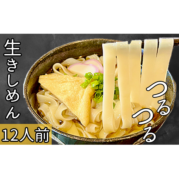本格 生きしめん 2人前×6個 平打ち 幅広麺 極太麺 ひもかわ ほうとう うどん 生麺 熟成 多加水麺