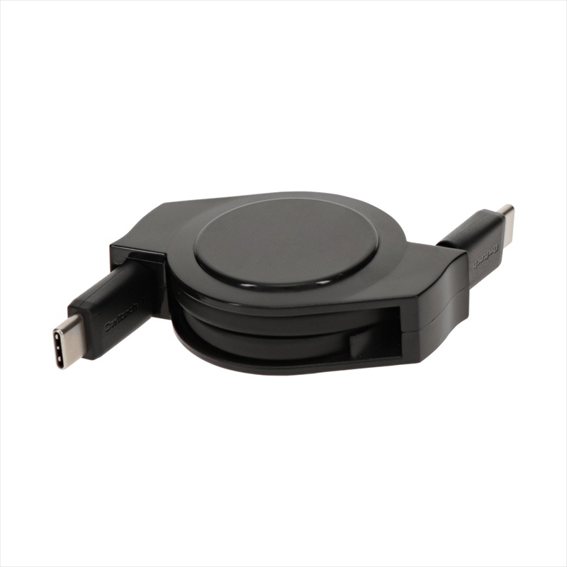 Owltech(オウルテック) PD60W巻き取り式USB TypeC TypeC ケーブル ブラック1.2m OEC-CBR2CC12-BK 【 ケーブル 家電 神奈川県 海老名市 】