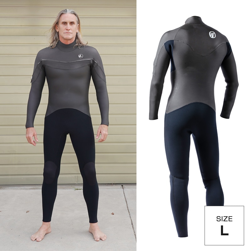 ウエットスーツ RINCON 5/3mm起毛  LONG-CHEST-ZIP フルスーツ WINTER仕様 Lサイズ