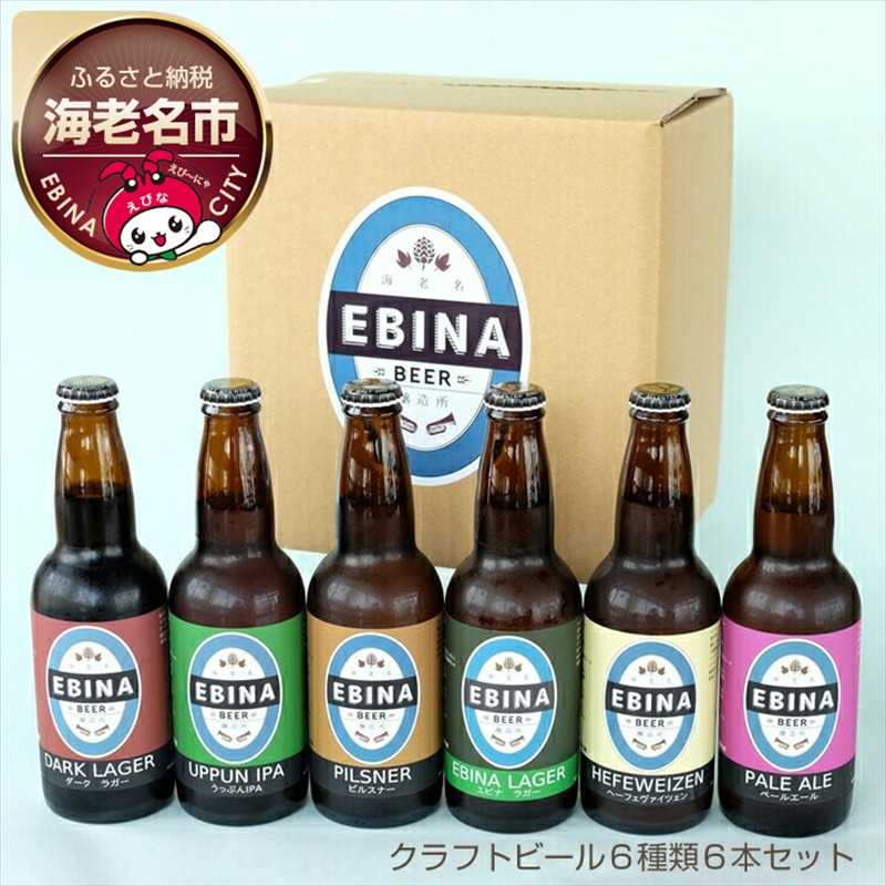 クラフトビール 6種類6本セット [クラフトビール 飲み比べ 詰合せ ビール 瓶ビール EBINA BEER 神奈川県 海老名市]