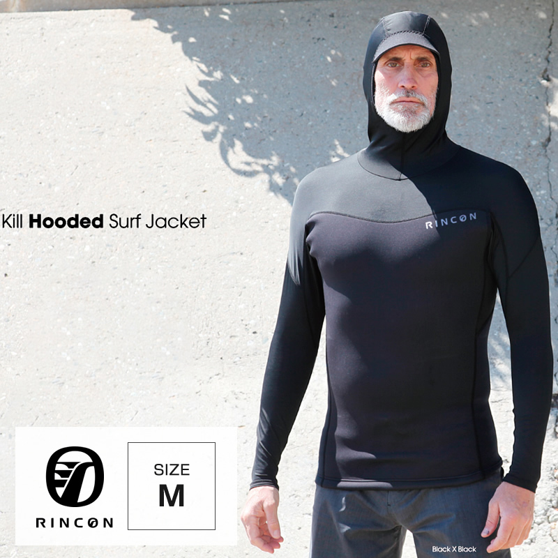 ウエットスーツ Rincon 1mm KILL HOODED 長袖 JACKET。真夏仕様5.5cmバイザー付き  Mサイズ