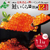 いくら 1kg  定期便 全 12回 be013-420b049