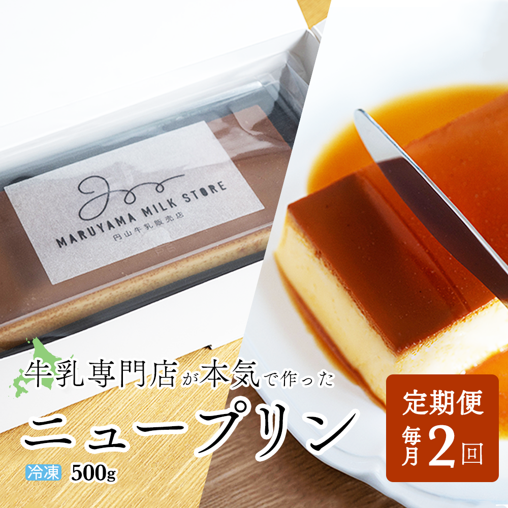 [定期便]濃厚プリン New Pudding(ニュープディング)(500g×1本)×2ヶ月[be152-0931-100-2]( 2万 2万円 20000円 )