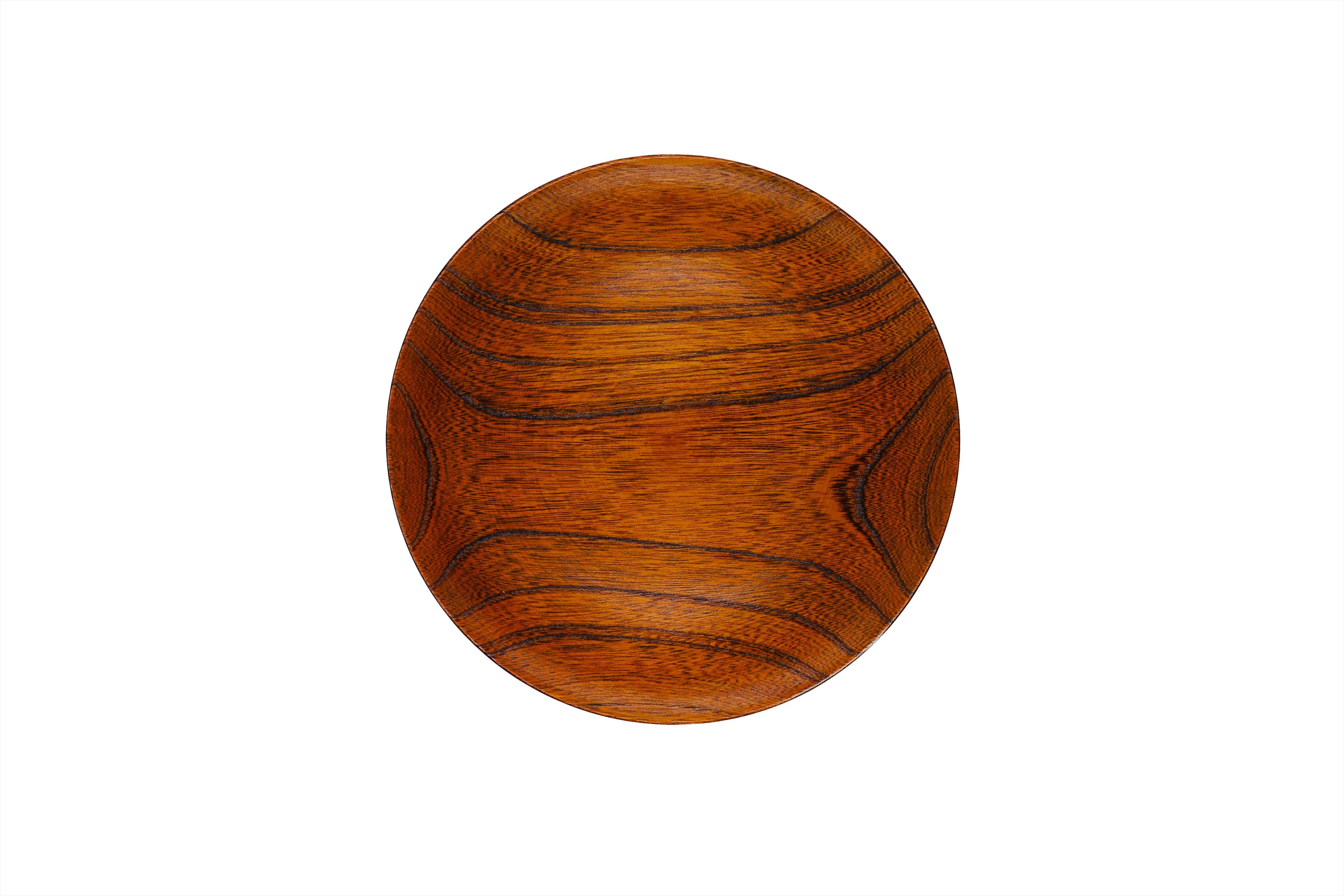 漆 仁取皿 (ニトリ皿) ケヤキΦ21cm　【お皿 グッドデザイン賞受賞 木 雑貨 食器 プレゼント おしゃれ 日本製 神奈川県小田原市】