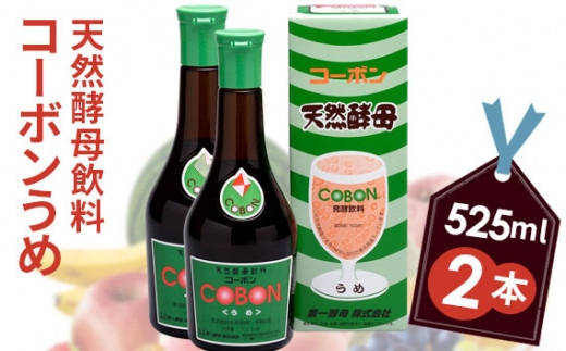 天然酵母飲料「コーボンうめ」(525ml×2本)