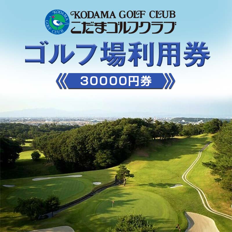 こだまゴルフクラブ ゴルフ場利用券 30000円券 ゴルフ チケット 平日 土日 祝日 関東 埼玉県 本庄市 首都圏  F5K-505