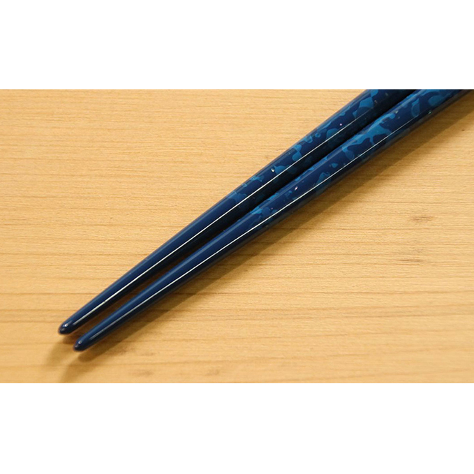 むらた工芸:津軽塗 お椀2個 ロイヤルブルー 食器