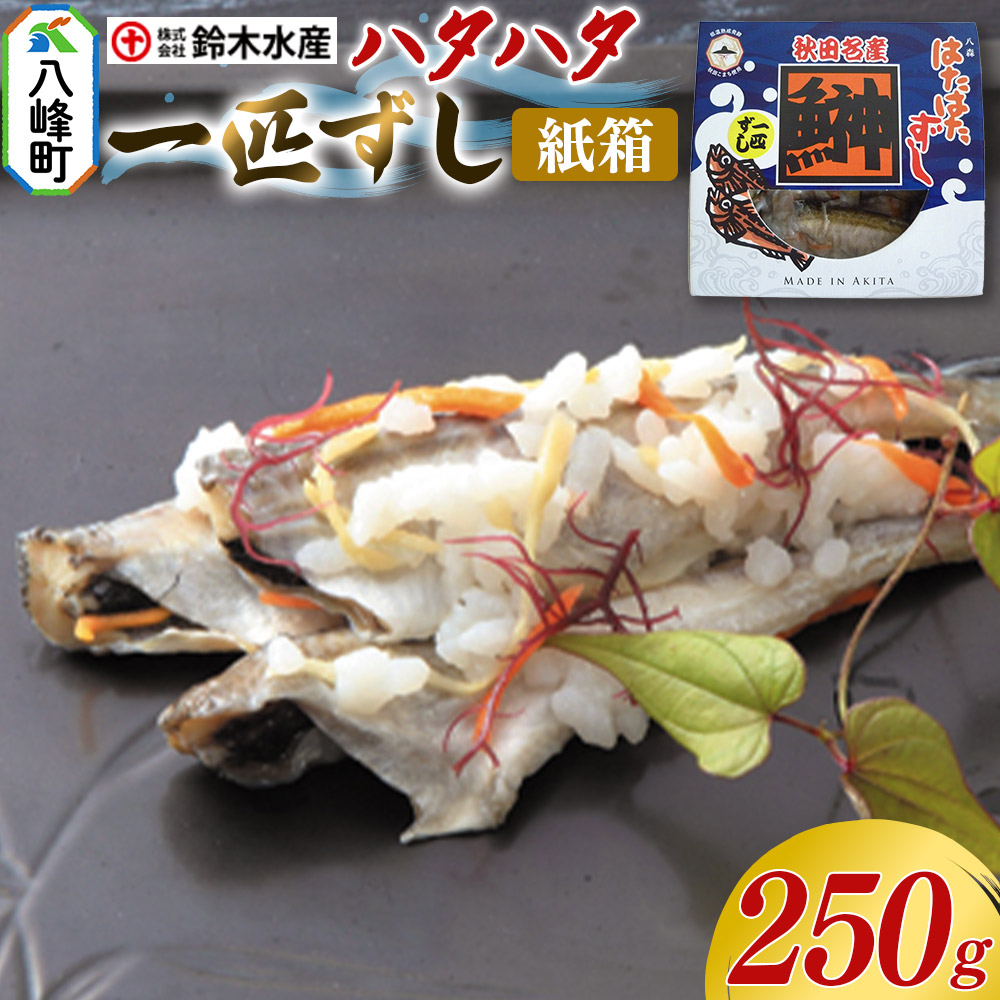 ハタハタ 一匹ずし 250g 箱入り 切りずし いずし 飯ずし 一匹ずし ハタハタ はたはた 鰰 鈴木水産 秋田県 八峰町