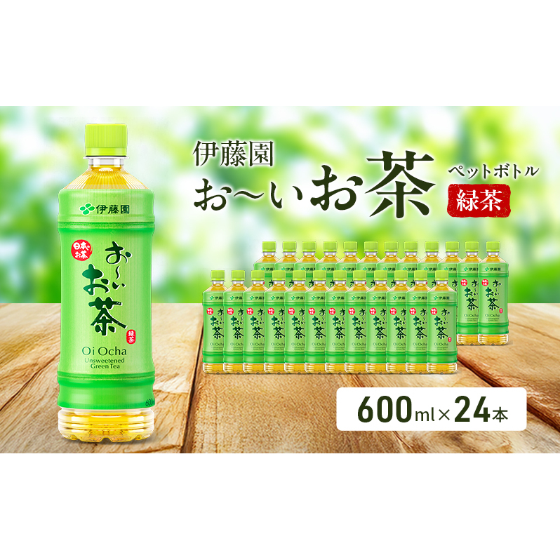 お～いお茶 緑茶 ペット 600ml×24本 お茶 ペットボトル 飲み物 飲料 国産茶葉 伊藤園 静岡県 袋井市