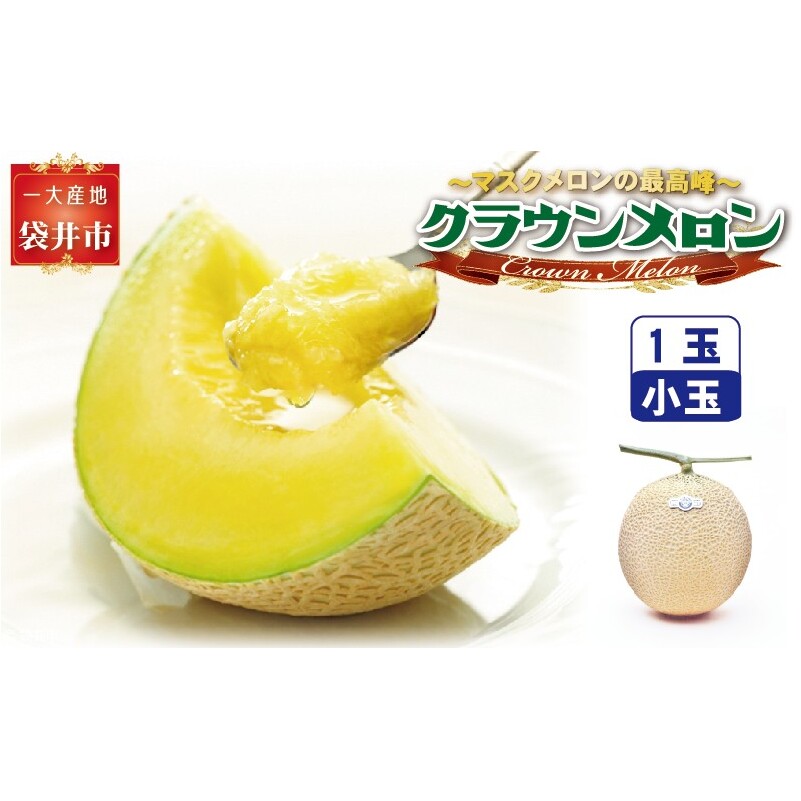 クラウンメロン(白等級)小玉 1玉入 果物類 メロン青肉