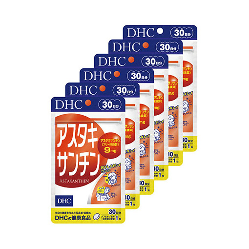 DHC アスタキサンチン 30日分 ×6個 セット サプリ サプリメント 30日 カロテノイド ビタミンE キレイ  健康 美容 健康食品 静岡 静岡県 袋井市