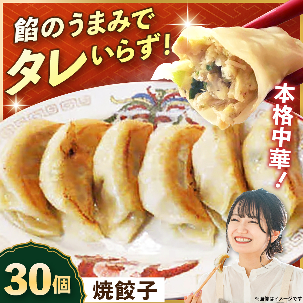 冷凍 焼餃子 30個[横須賀商工会議所 おもてなしギフト事務局(上海亭)] [AKED002]