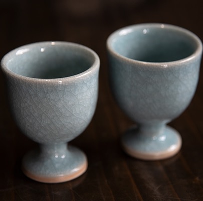 【陶器】冷酒・ワイン杯 2個セット