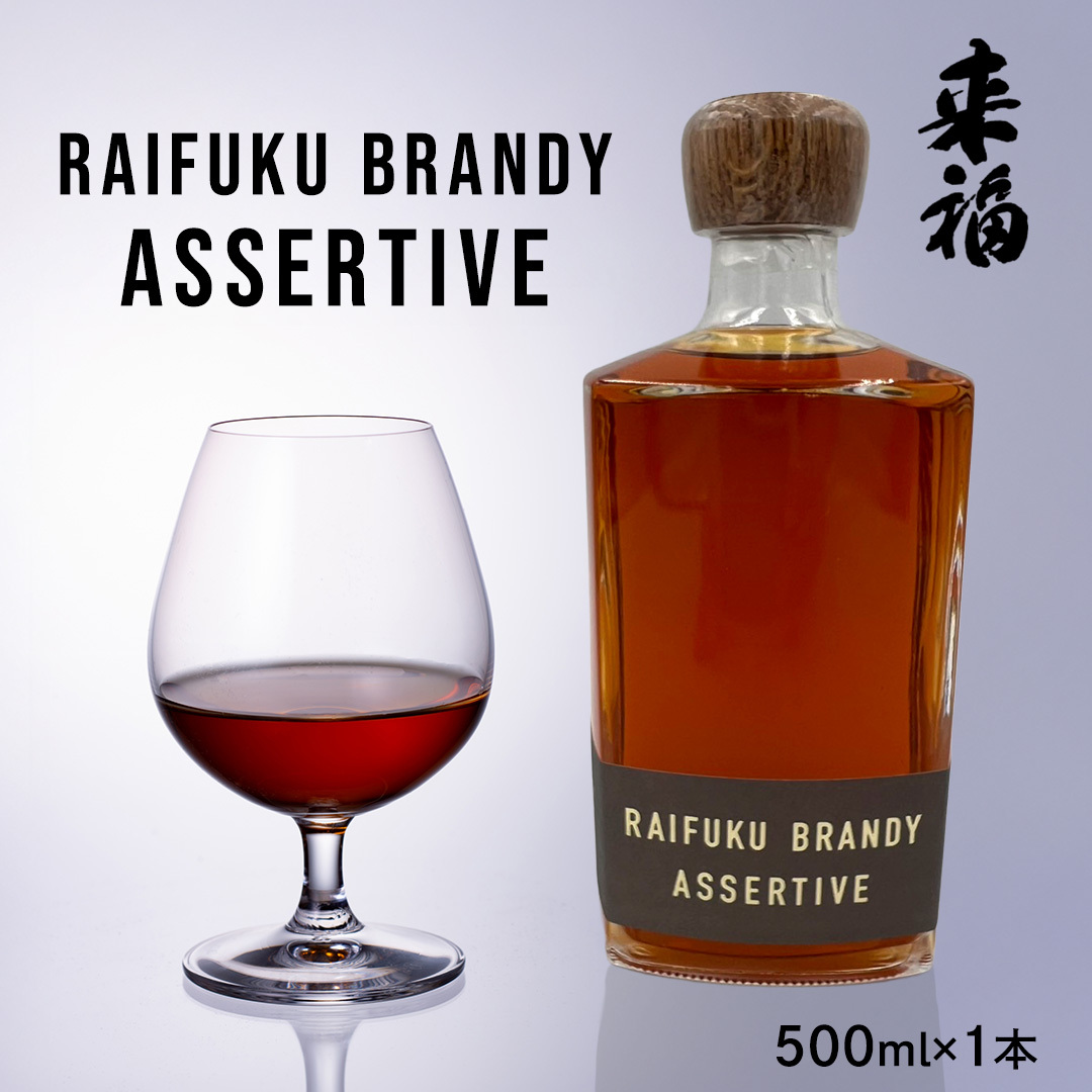【 来福酒造 】 RAIFUKU BRANDY ASSERTIVE 1本 500ml 果実酒 酒 お酒 [AM025ci]