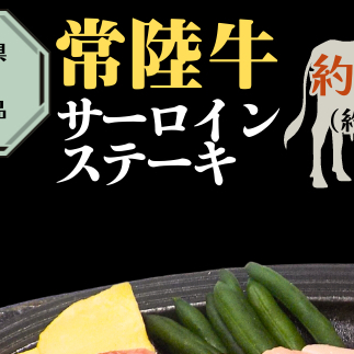 【 常陸牛 】 サーロインス テーキ 約500g ( 茨城県共通返礼品 ) お肉 肉 ブランド牛 [AD002ci]