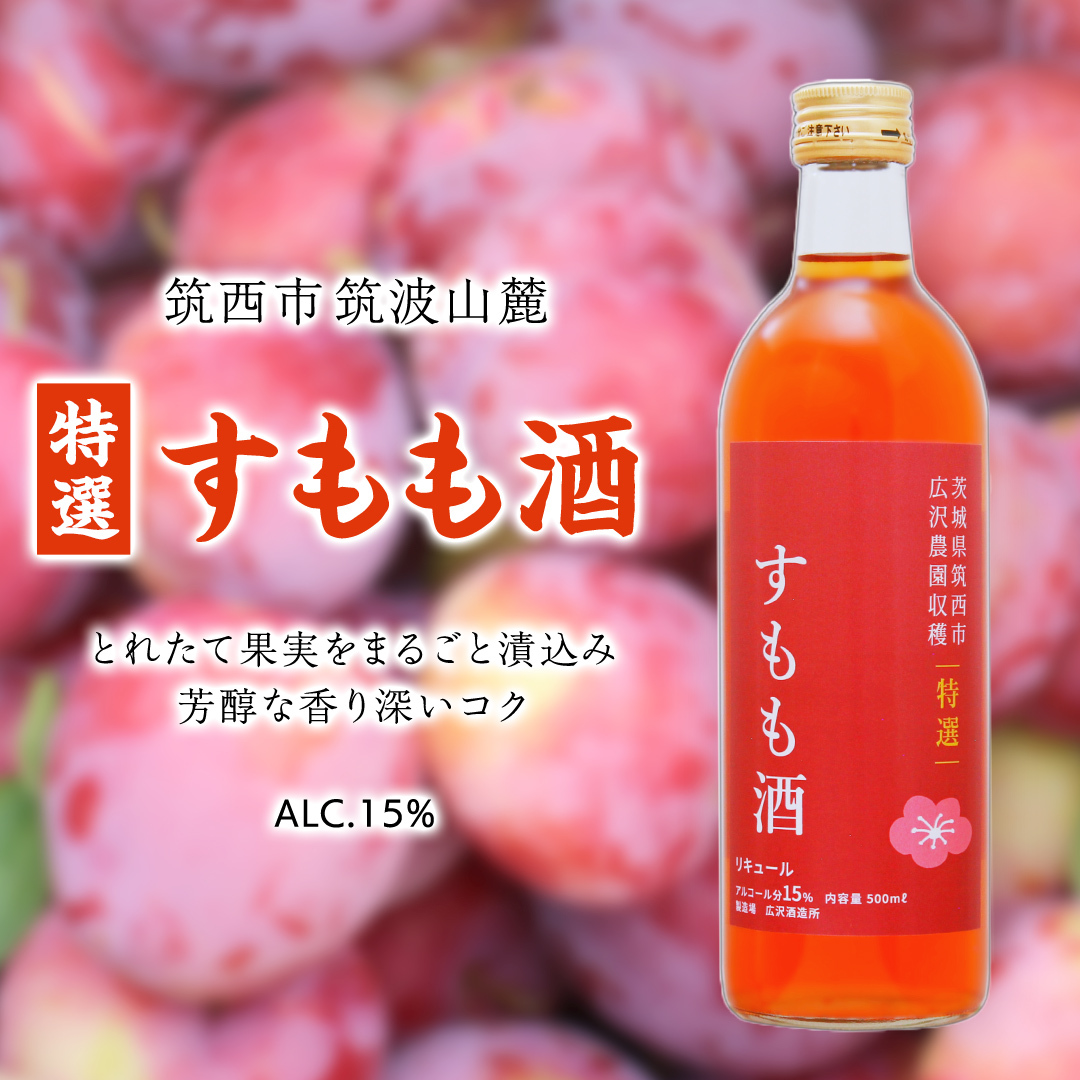 【 特選 】 すもも酒 アルコール 15％ （ 500ml × 1本 ） 果実酒 お酒 酒 すもも 桃 [DP008ci]