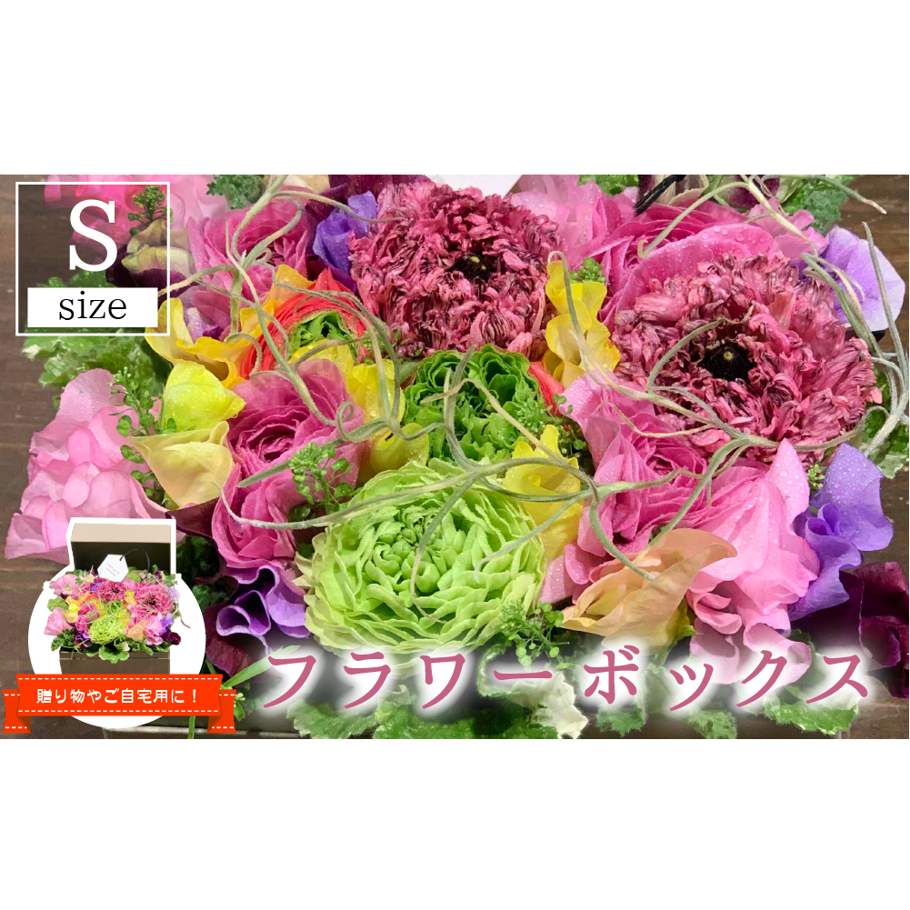 【期間限定発送】 生花 美郷の フラワー ボックス (小)  [花のたかはし 宮崎県 美郷町 31aq0003] ラナンキュラス スイートピー 花 ギフト 贈り物 プレゼント 誕生日 卒業祝い 入学祝い 結婚祝い 結婚記念日 送別 昇進祝い 退職祝い 新居祝い