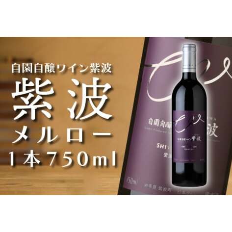 産地限定 ワインぶどう品種使用 「紫波 メルロー」自園自醸ワイン紫波 紫波町産 テロワール ワイン(AL047-2)