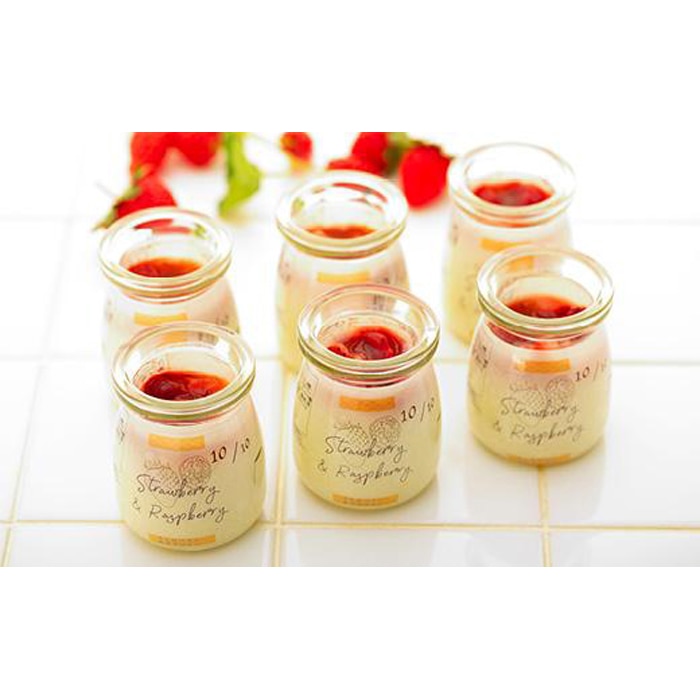 冷凍チーズプリン「ストロベリー&ラズベリー」6個セット