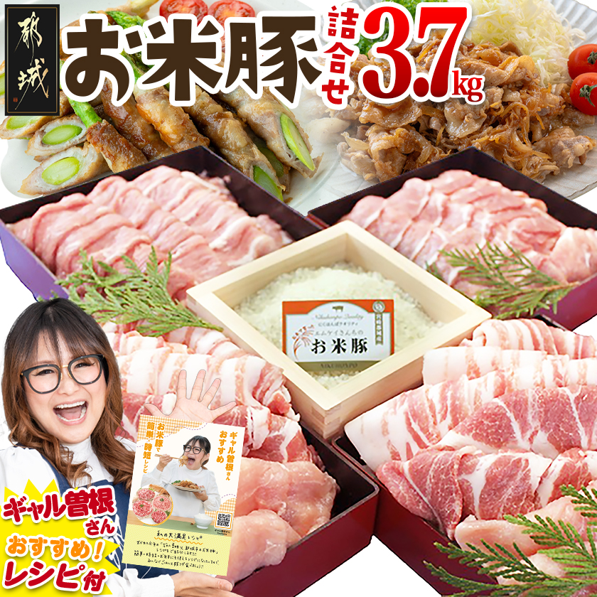 お米豚3.7kgセット_ 23-3101