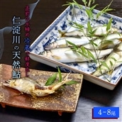 【6月から9月の発送】仁淀川の天然鮎(4匹~8匹)★冷蔵