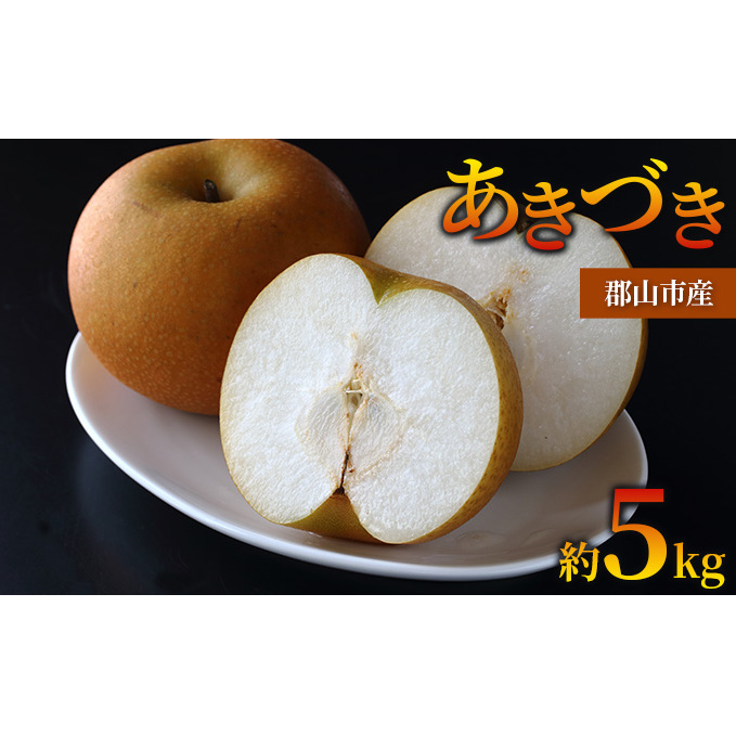 梨 あきづき 約5kg 果物 なし くだもの フルーツ 旬 ナシ 産地直送 国産 家庭用 贈答用 人気 グルメ お取り寄せ ジューシー 果汁 みずみずしい 果実 デザート 福島県 郡山市