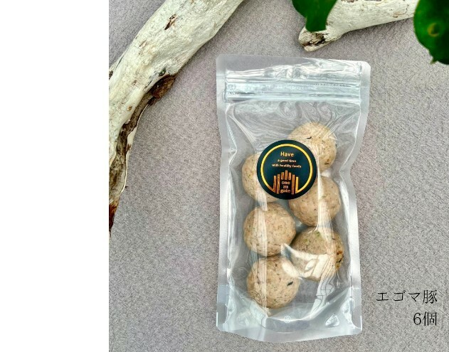 【国産豚肉使用・無添加】ワンズバーグ 豚《犬用おやつ》約30g×6個 ペット ペットフード ブランド豚 エゴマ豚 手作り 温めるだけ トッピング
