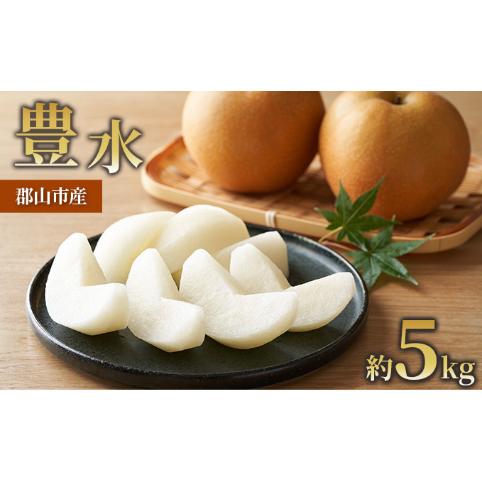 梨 豊水 約5kg 果物 なし くだもの フルーツ 旬 ナシ 産地直送 国産 家庭用 贈答用 人気 グルメ お取り寄せ ジューシー 果汁 みずみずしい 果実 デザート 福島県 郡山市