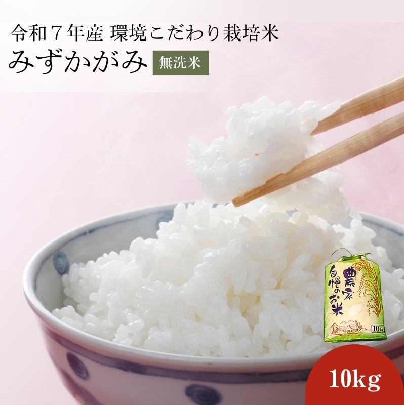 令和7年産みずかがみ 無洗米(環境こだわり栽培米)10kg お米