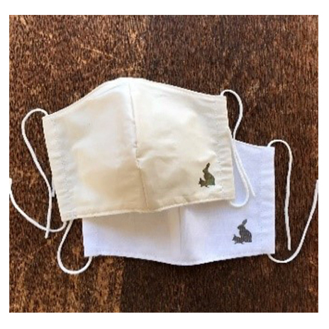 うさかめマスクセット(キナリ・ホワイト各色1枚) キャラクター 福祉用品 防災グッズ 防災用品 