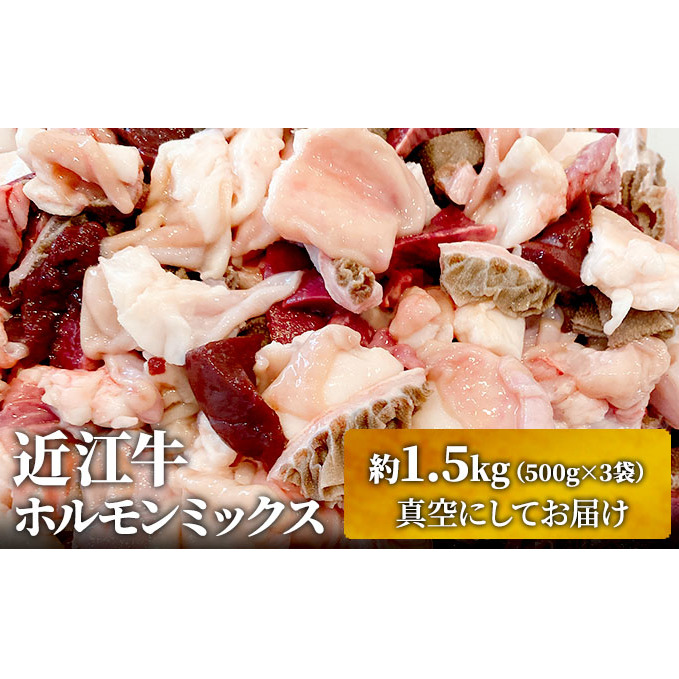近江牛ホルモンミックス　約1.5kg ふるさと納税 牛肉 お肉 もつ鍋 牛肉炒め物 ブランド牛