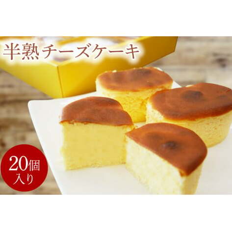 半熟チーズケーキ(20個)【鹿嶋市 ケーキ チーズ ひとくち サイズ デザート スイーツ 贅沢 おいしい クリーミー】(KD-13)