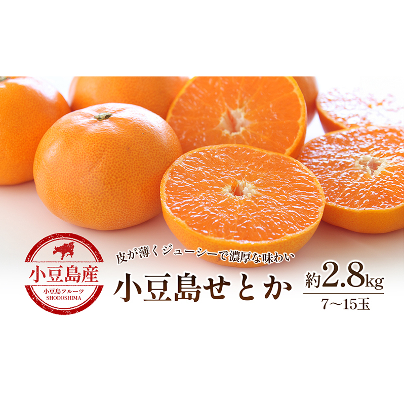 【 小豆島 】小豆島せとか 約2.8kg 柑橘 せとか 瀬戸香 果物 フルーツ 国産 くだもの ジューシー フレッシュ 国産 香川 香川県 土庄 土庄町