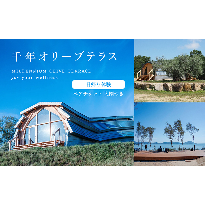 【 小豆島 】千年オリーブテラス for your wellness 日帰り体験 (入園つき) ペアチケット マインドフルネス体験 体験 体験チケット 旅行 旅 オリーブテラス 日帰り チケット ペア 香川 香川県 土庄 土庄町