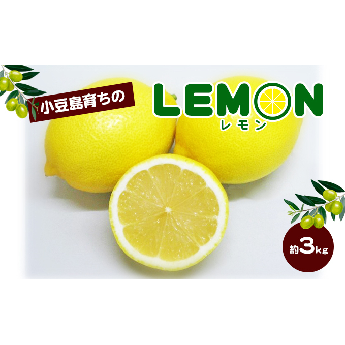 【 小豆島 】小豆島育ちのレモン 約3kg 檸檬 レモン 柑橘 果物 フルーツ 爽やか くだもの 国産 香川 香川県 土庄 土庄町