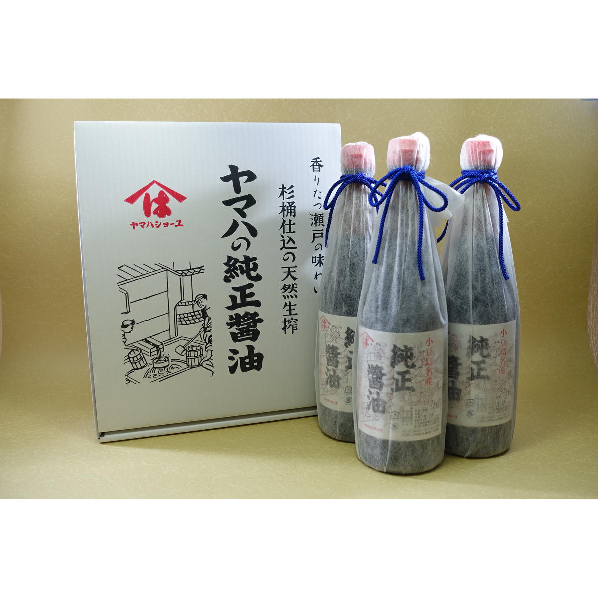 小豆島 純正 醤油 720ml 3本 セット 詰め合わせ 小豆島醤油 しょうゆ 濃口醤油 濃口しょうゆ 調味料 調味料セット 日用品 消耗品 香川 香川県 土庄町