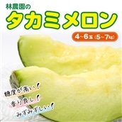 AA-4z 林農園のタカミメロン 4～6玉（5～7kg）