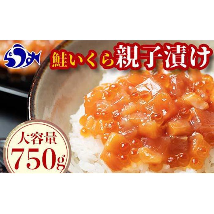 [2024年12月発送]北海道産 鮭といくらの親子漬け 750g (250g × 3パック) 小分け 国産 北海道 羅臼 サケ さけ シャケ しゃけ イクラ 魚卵 鮭卵 醤油漬け しょうゆ漬け 親子丼 海鮮丼 ご飯のお供 おかず おつまみ 一人暮らし おすそわけ 魚介類 生産者 支援 応援