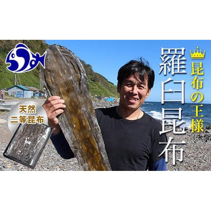 【羅臼昆布】天神さん家の知床羅臼<天然>二等昆布(2枚入) 生産者 支援 応援