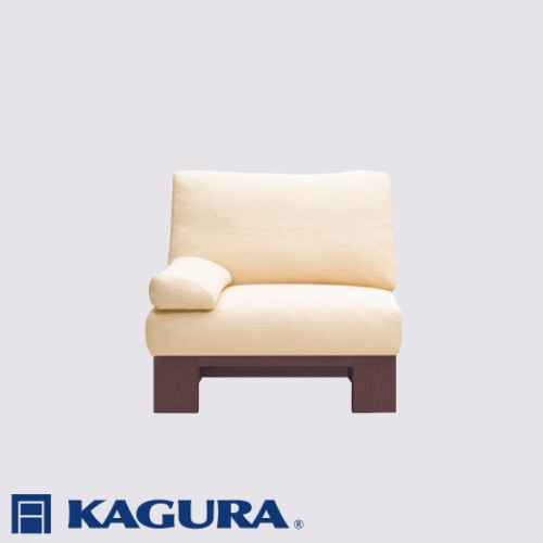 家具蔵 KAGURA 1Pアームレスソファ モデルノ ウォールナット材 家具 ソファー 1人掛け sofa リビングソファー 木材 無垢材 職人 手作業 天然木 高級木材 無添加 安全 ジャパニーズモダン 高級家具 熟練 無着色 おしゃれ 天然木無垢材 温もり シンプル 洗練 ho1090