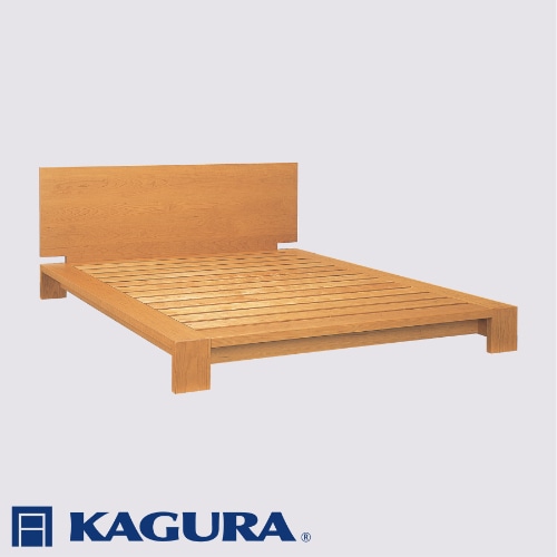 家具蔵 KAGURA ベッドフレームモデルノハイヘッド ダブル チェリー材 家具 寝具 寝室 木材 無垢材 職人 手作業 天然木 高級木材 無添加 安全 ジャパニーズモダン 高級家具 熟練 無着色 おしゃれ 天然木無垢材 温もり シンプル 洗練 【（株）アイダ】 【ho1140】