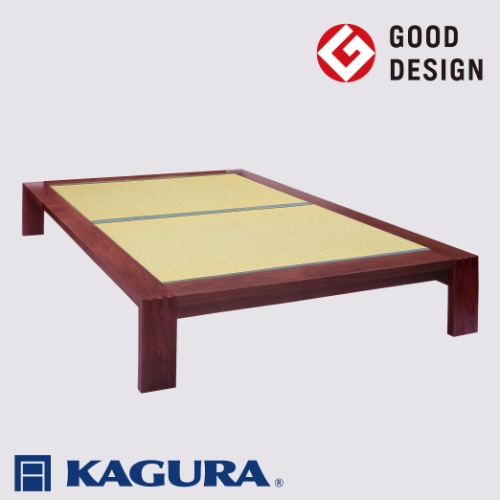 家具蔵 KAGURA タタミベッドモデルノヘッドレス シングル ウォールナット材 家具 畳ベッド 寝具 寝室 木材 無垢材 職人 手作業 天然木 高級木材 無添加 安全 ジャパニーズモダン 高級家具 熟練 無着色 おしゃれ 天然木無垢材 温もり シンプル 洗練 [株式会社アイダ][ho1149]