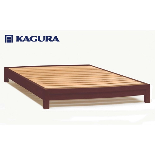 家具蔵 KAGURA ベッドフレームダンヘッドレス クイーン ウォールナット材 家具 寝具 寝室 木材 無垢材 職人 手作業 天然木 高級木材 無添加 安全 ジャパニーズモダン 高級家具 熟練 無着色 おしゃれ 天然木無垢材 温もり シンプル 洗練 【（株）アイダ】 【ho1206】