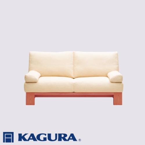 家具蔵 KAGURA 2Pアームレスソファ モデルノ チェリー材 家具 ソファー 2人掛け sofa リビングソファー 木材 無垢材 職人 手作業 天然木 高級木材 無添加 安全 ジャパニーズモダン 高級家具 熟練 無着色 おしゃれ 天然木無垢材 温もり シンプル 洗練 ( B-212 )