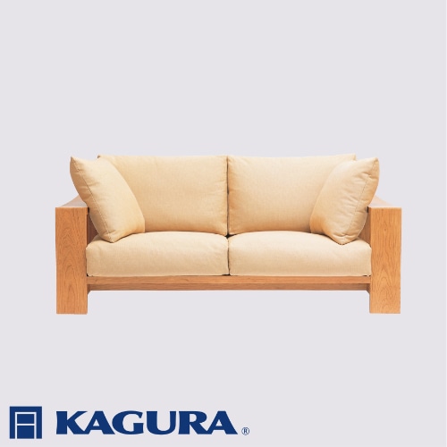 家具蔵 KAGURA 3Pソファ モデルノ チェリー材 家具 ソファー 3人掛け sofa リビングソファー 木材 無垢材 職人 手作業 天然木 高級木材 無添加 安全 ジャパニーズモダン 高級家具 熟練 無着色 おしゃれ 天然木無垢材 温もり シンプル 洗練 ( B-244 )