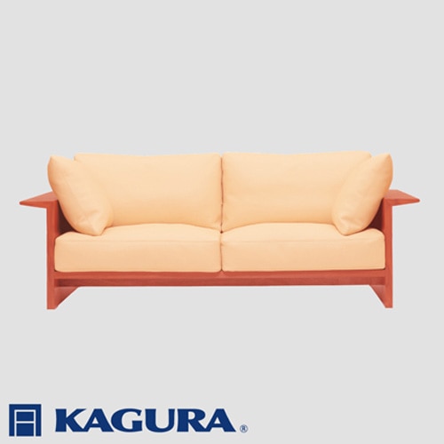 家具蔵 KAGURA 3Pソファ ウイング チェリー材 家具 ソファー 3人掛け sofa リビングソファー 木材 無垢材 職人 手作業 天然木 高級木材 無添加 安全 ジャパニーズモダン 高級家具 熟練 無着色 おしゃれ 天然木無垢材 温もり シンプル 洗練 ( B-264 )