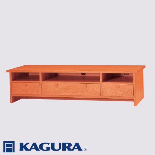 家具蔵 KAGURA TVボード モデルノ 1950 ショート チェリー材 家具 棚 収納 テレビボード テレビ台 木材 無垢材 職人 手作業 天然木 高級木材 無添加 安全 ジャパニーズモダン 高級家具 熟練 無着色 おしゃれ 天然木無垢材 温もり シンプル 洗練 ( B-202 )