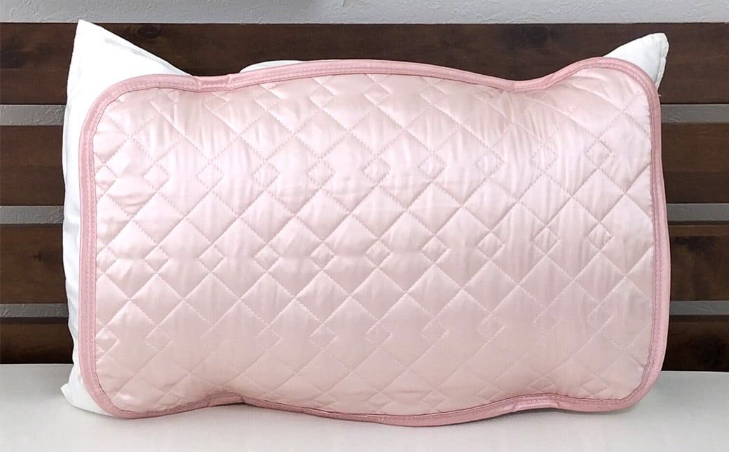 【ピンク】シルクサテン100% まくらパッドS【35×50cm】 枕パッド まくらパッド まくらカバー