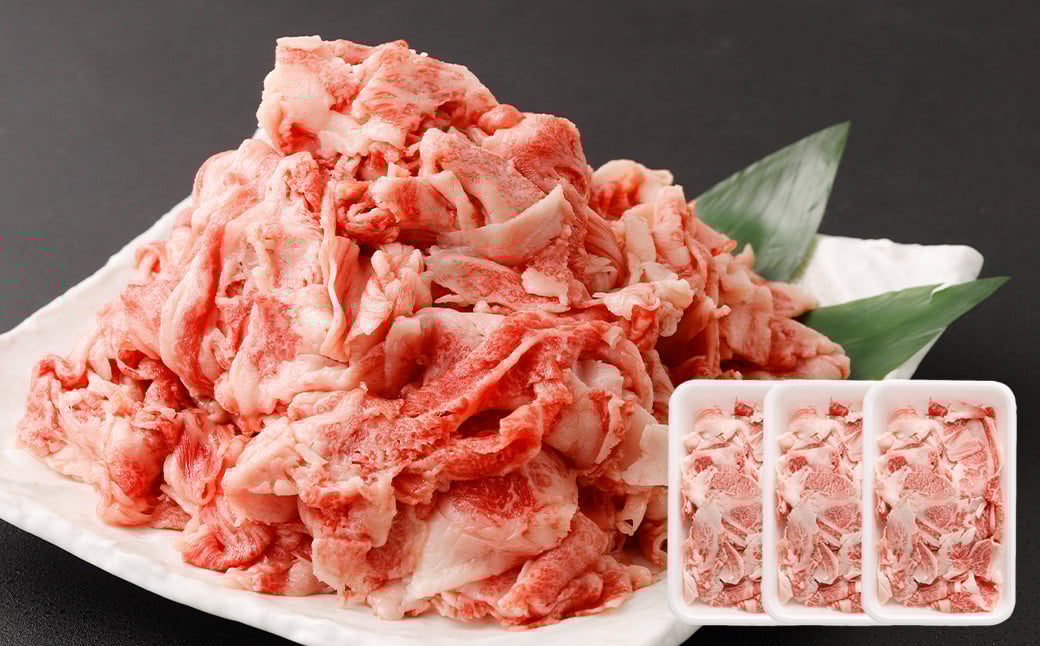大阪産 和牛 なにわ黒牛 切り落とし 750g (250g×3パック)| ブランド 冷凍 国産 牛肉 小分け  牛丼 ギフト しゃぶしゃぶ すき焼き 贈答 贈答用 お中元 お歳暮